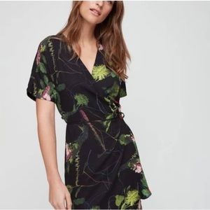 Babaton Floral Wrap Dress